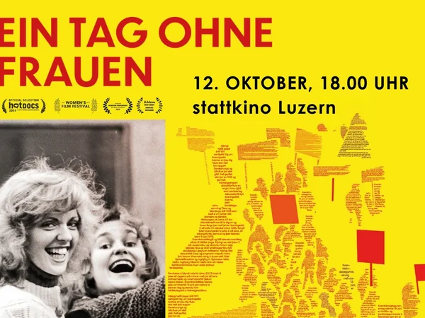Ausschnitt des Filmplakats "Ein Tag ihne Frauen"