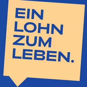 Das Logo der Initiative "Ein Lohn fürs Leben"